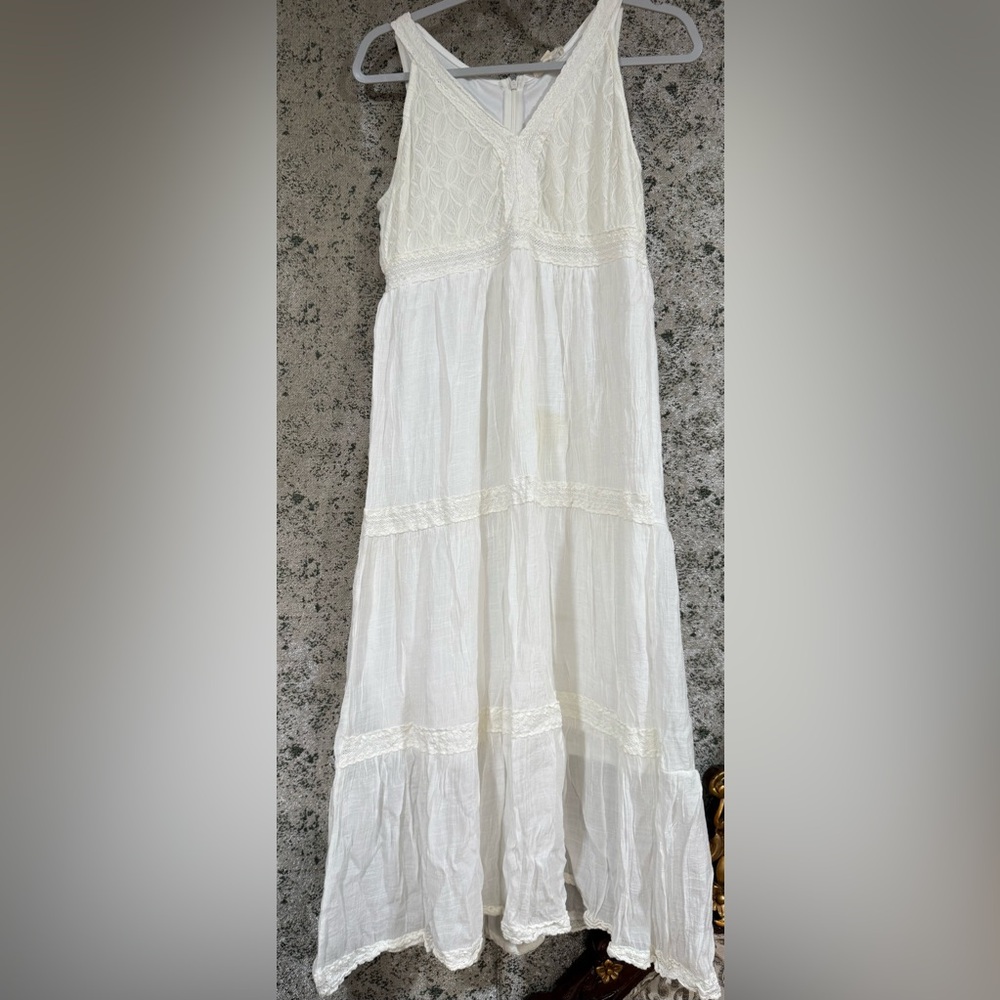 Long white maxi dress